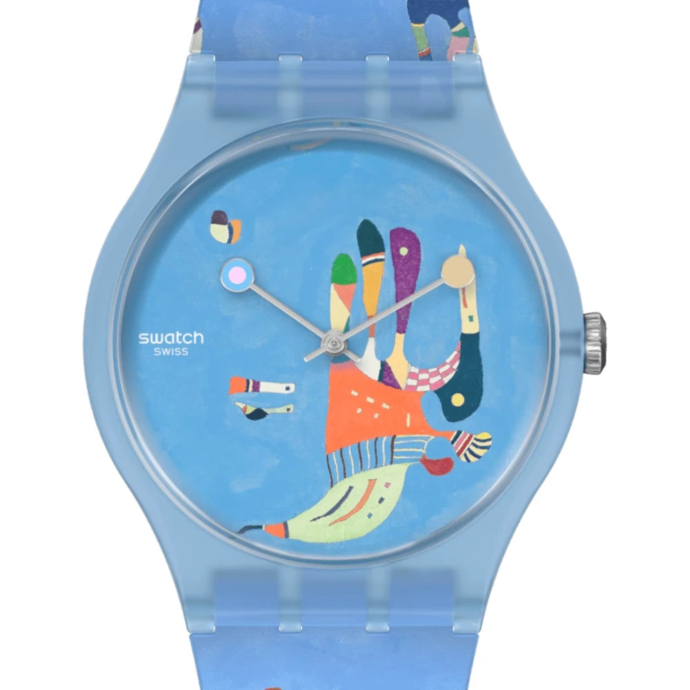 Reloj Swatch New Gent Kandinsky Blue Sky  SUOZ342 41mm