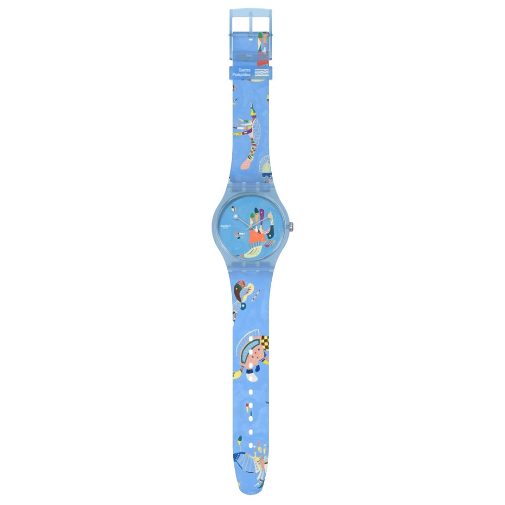 Reloj Swatch New Gent Kandinsky Blue Sky  SUOZ342 41mm
