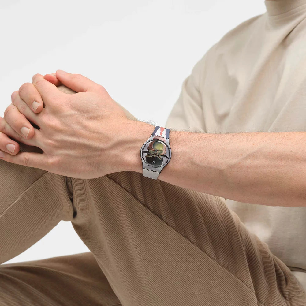 Reloj Swatch La Fils De L'Homme SUOZ350 Rene Magritte 41mm