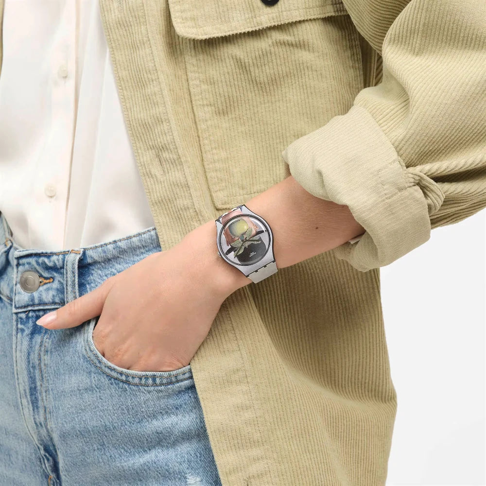 Reloj Swatch La Fils De L'Homme SUOZ350 Rene Magritte 41mm