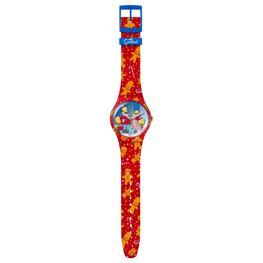 Reloj Swatch Simpsons SUOZ361 Simpsons Navidad 47mm