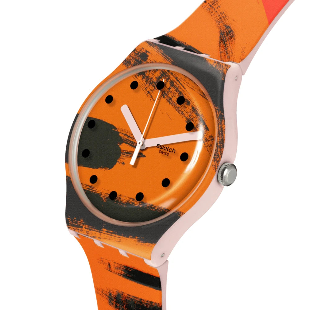 Reloj Swatch Orange And Red On Pink SUOZ362 41mm