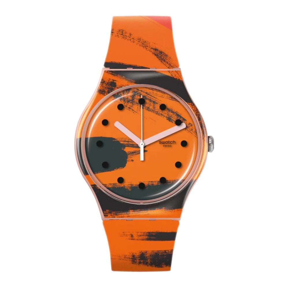 Reloj Swatch Orange And Red On Pink SUOZ362 41mm