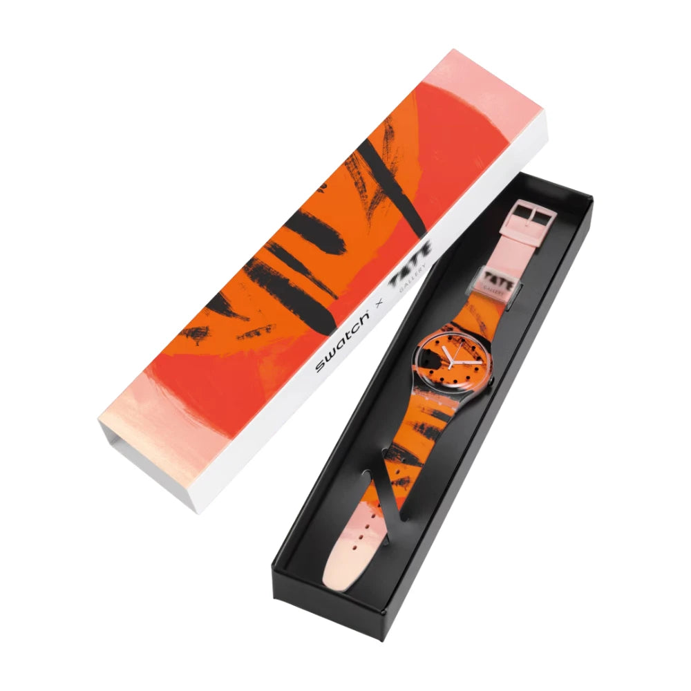 Reloj Swatch Orange And Red On Pink SUOZ362 41mm