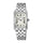 Reloj Seiko Tank SWR083 Cuarzo Plateado Correa de Acero