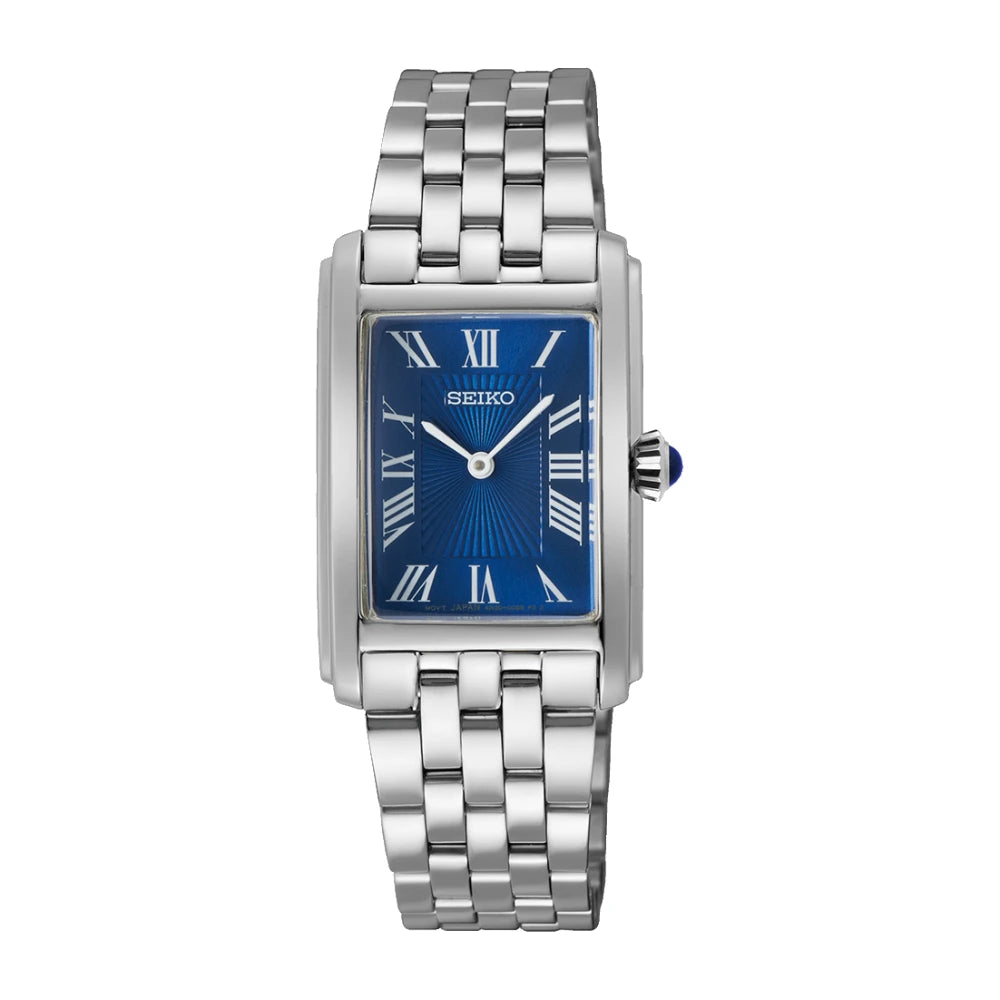 Reloj Seiko Tank SWR085 Cuarzo Azul