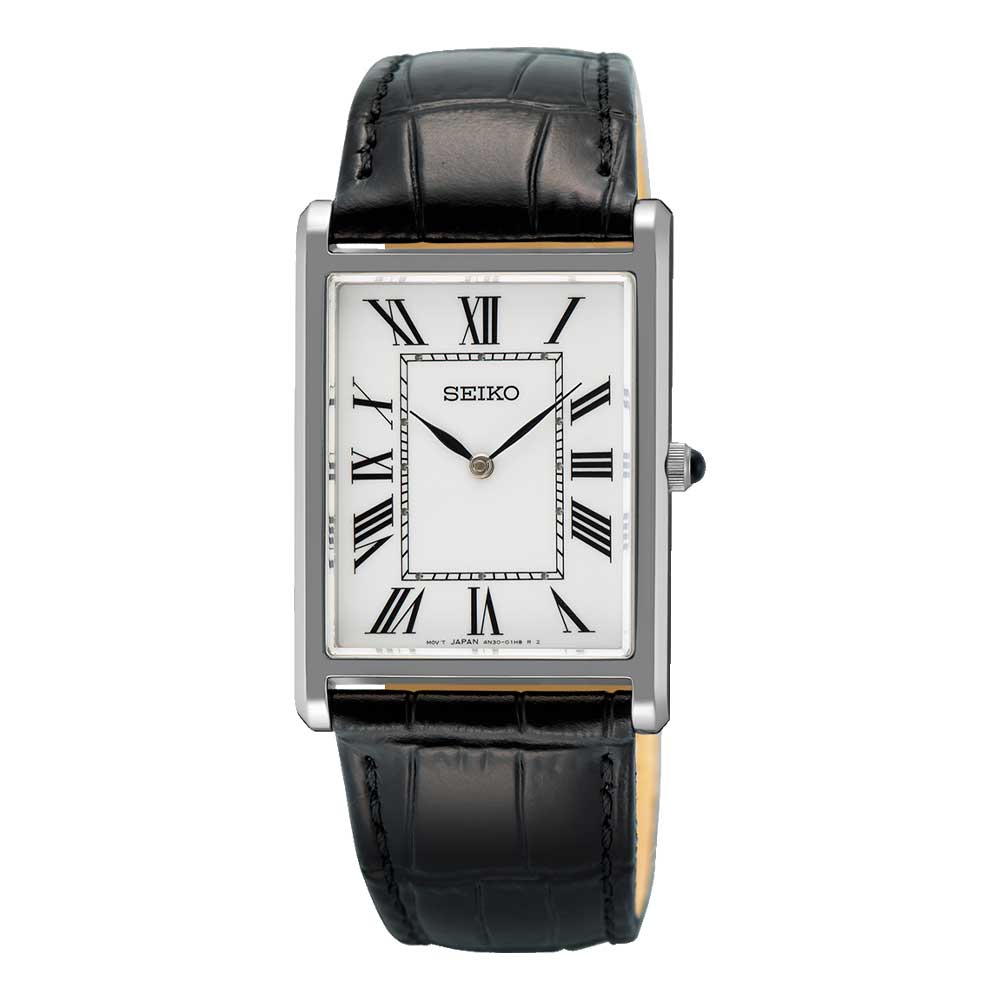 Reloj Seiko Tank Essentials SWR103 Blanco Made in Japan