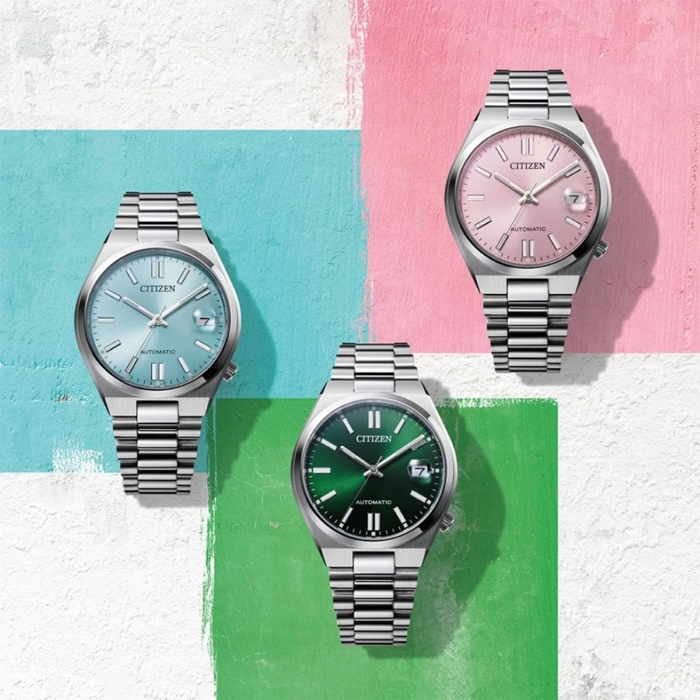 Reloj Citizen Automatic NJ0200-50L Tsuyosa Sapphire Tiffany 37mm