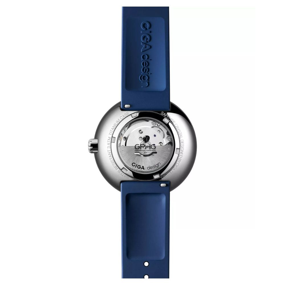 Reloj Ciga Design U038-SU01-6U Planet II Automático Índico Acero 43mm
