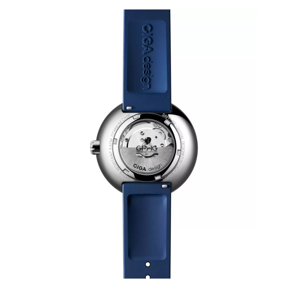 Reloj Ciga Design U038-TU01-6U Planet II Automático Índico Titanio 43mm