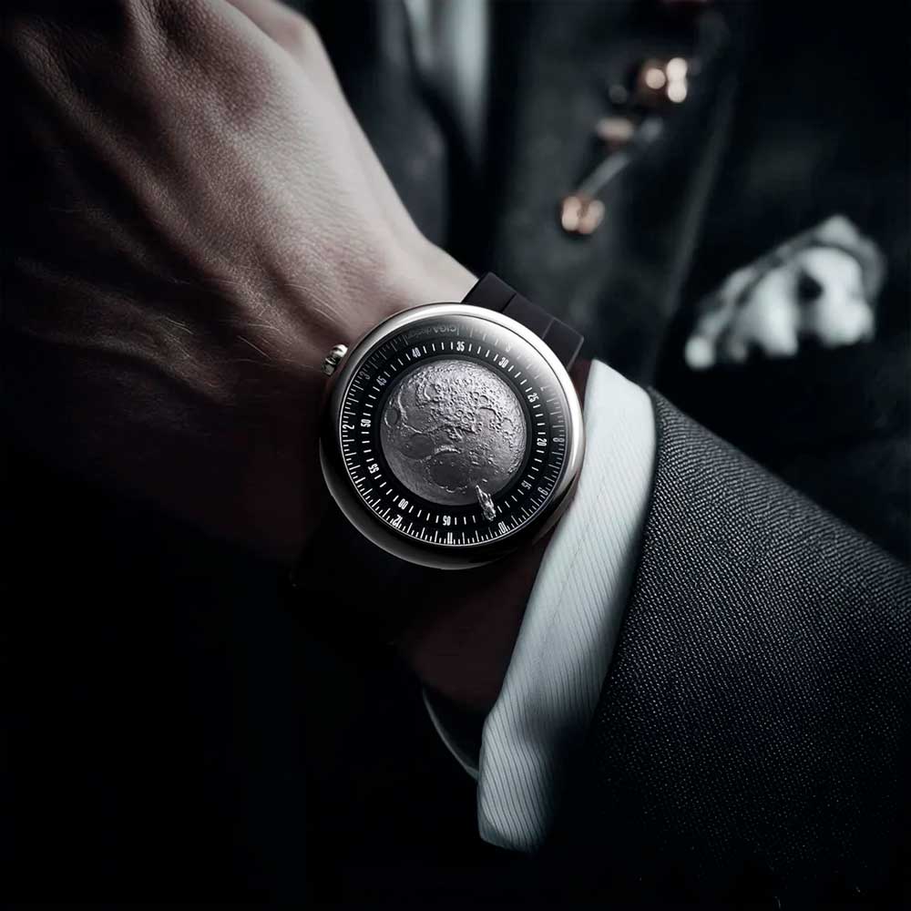 Reloj Ciga Design U055-TIGR-6B Moon Walker Automático Titanio 46mm