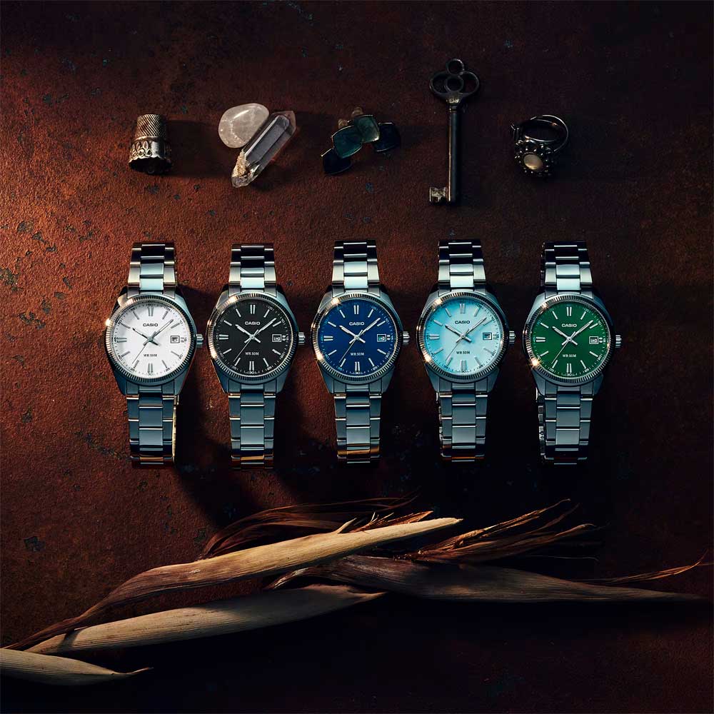 Reloj Casio Análogo UTP-1302PD-1AV Negro 35mm