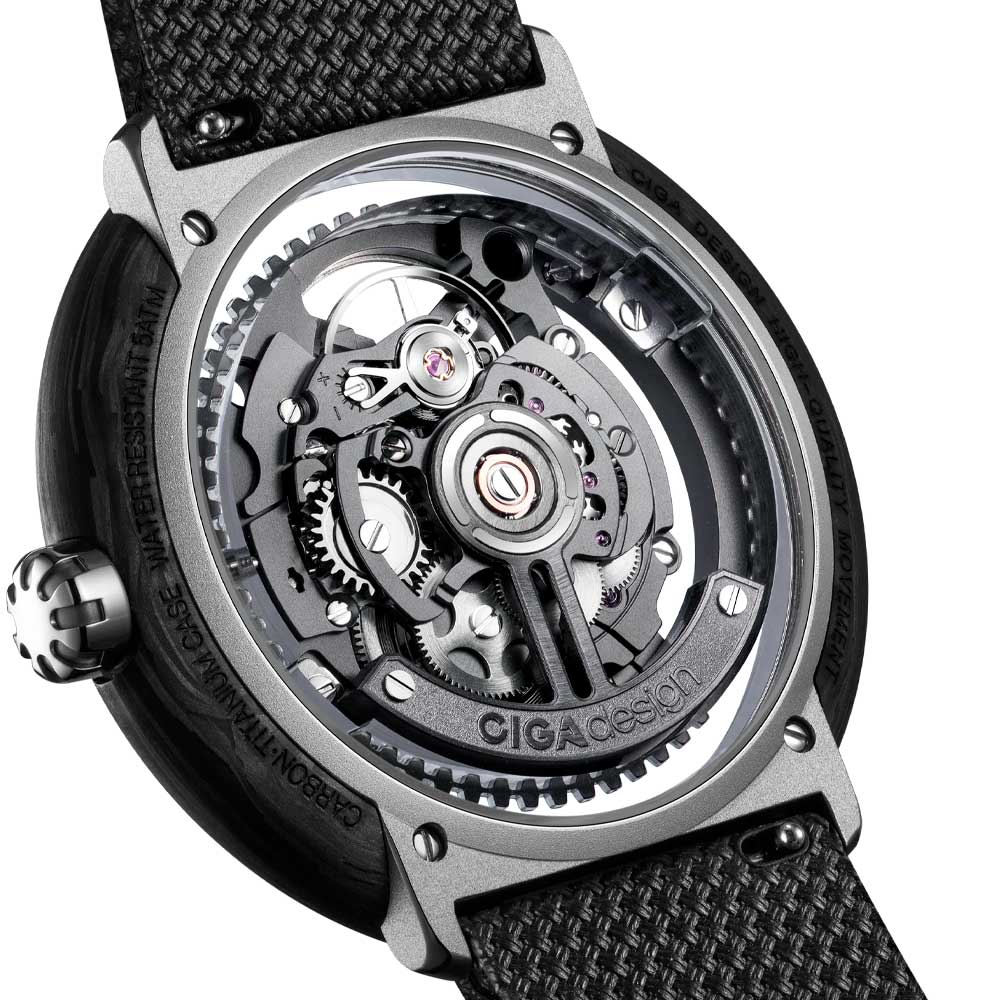 Reloj Ciga Design Vector V011-TIGR-6B Titanio 44,5mm