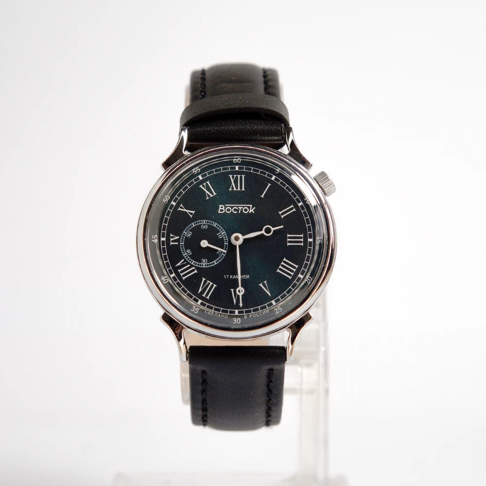 Reloj Vostok 581880 Calibre 2403 A Cuerda Made in Russia 38mm Azul [EXCLUSIVO]