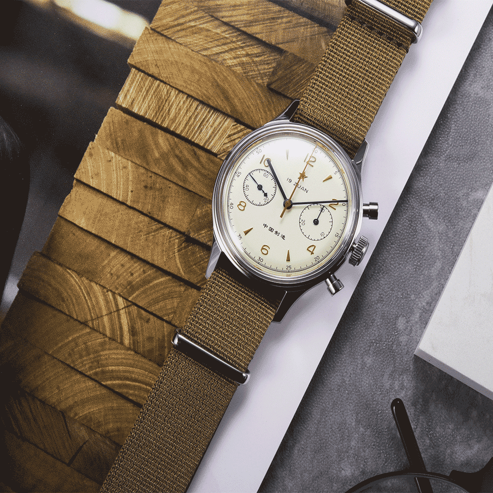 Reloj Red Star Seagull 1963 Hand Wind Mechanical Chronograph 19 Zuan 6345G-A 38mm