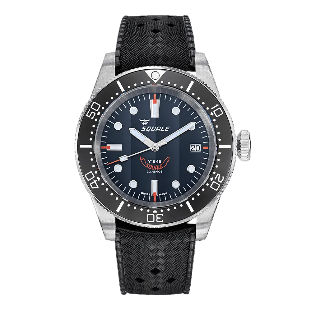 Reloj de buceo Squale 1545BKBKC.HT Silicona Negro 40 mm