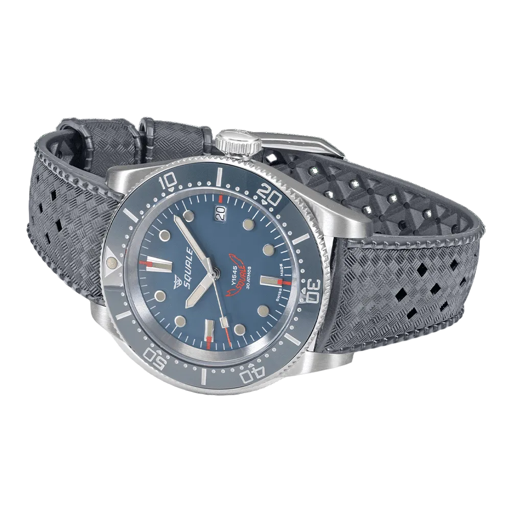 Reloj de buceo Squale 1545GG.HTG Correa Silicona Gris 40 mm