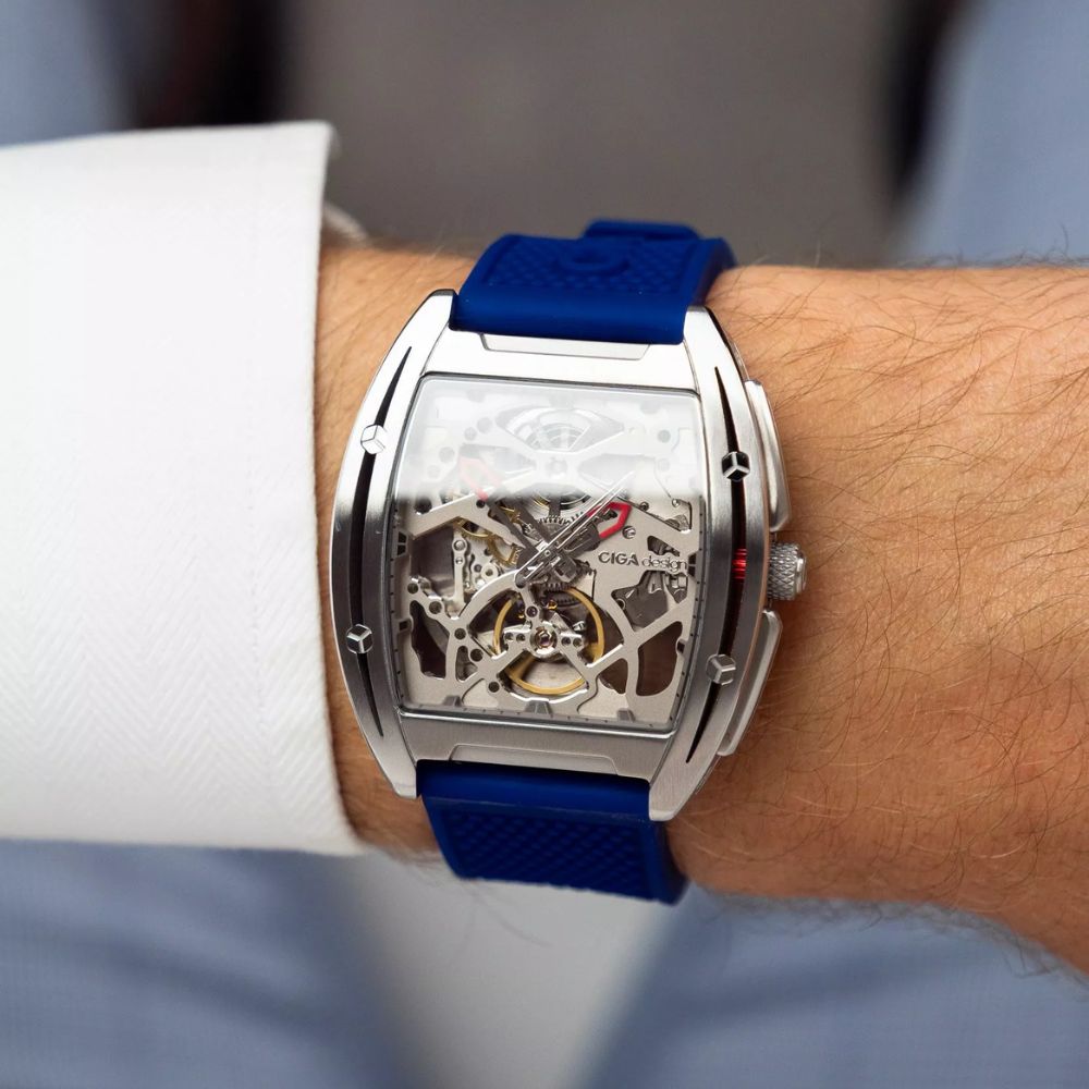 Reloj Ciga Design (Z031-SS01-W5BU) Z Series Edge Automático Acero 40.8 mm Acero Azul