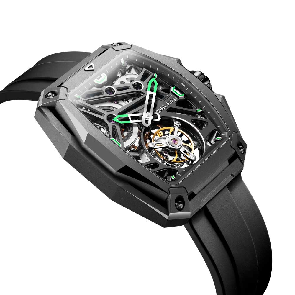 Reloj Ciga Design Hunter Tourbillon Automático Z037-TIGR-1G6B 45mm