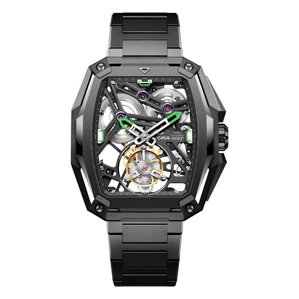 Reloj Ciga Design Hunter Tourbillon Automático Z037-TIGR-1G6B 45mm
