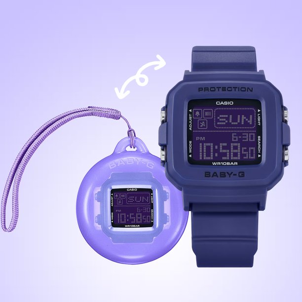 Reloj Casio Baby-G + Plus BGD-10K-2JR 10BAR con Llavero JDM