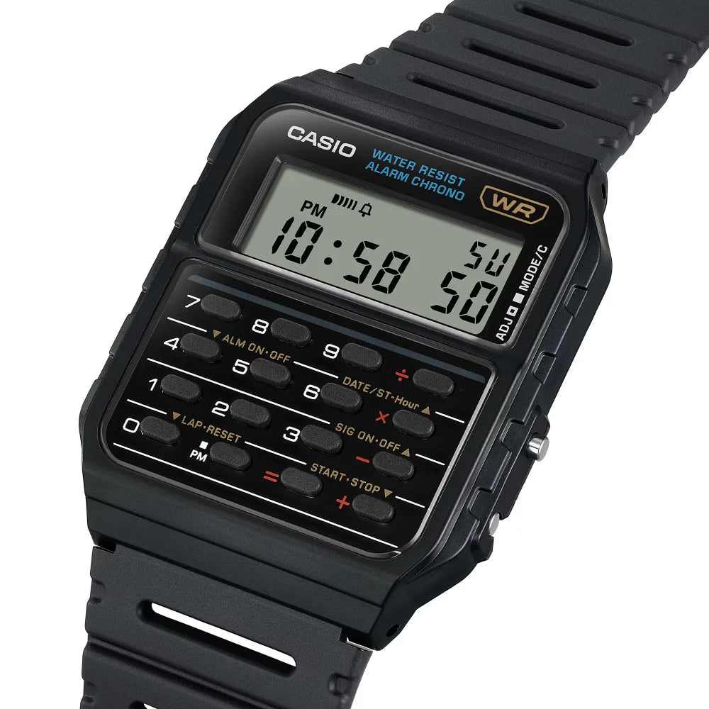 Reloj Calculadora Casio Vintage CA-53W-1Z Negro