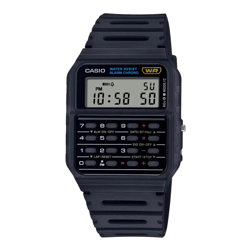 Reloj Calculadora Casio Vintage CA-53W-1Z Negro