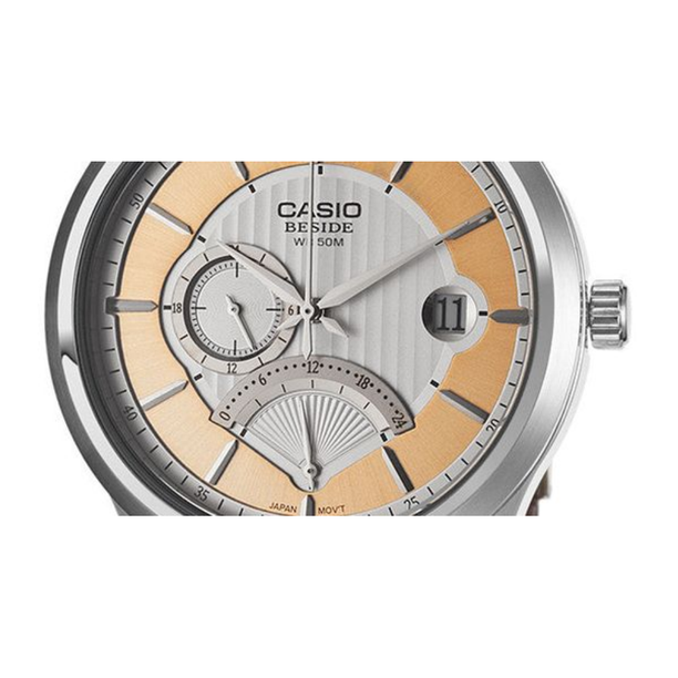 Reloj Casio Beside BEM-308L-7A Análogo Acero Inoxidable NOS