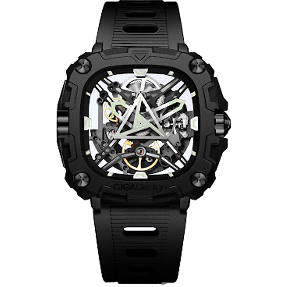 Reloj Ciga Design X Series Eyes of Horus Automático Acero 48mm Negro