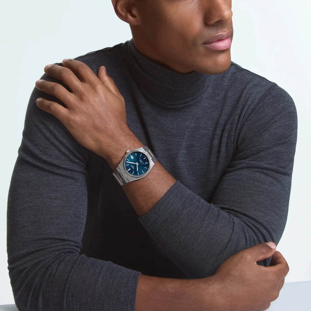 Reloj Tissot PRX T137.807.44.041.00 Powermatic 80 Titanio 38mm Azul
