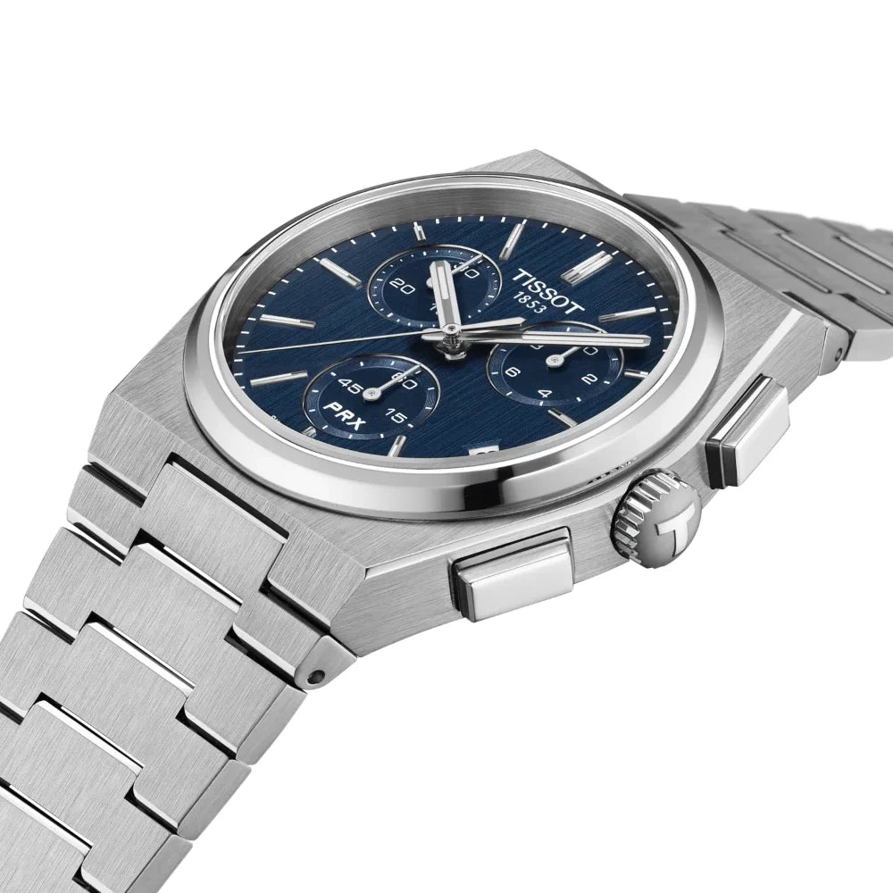 Reloj Tissot PRX T137.417.11.041.00 Chronograph Quartz 41mm Azul