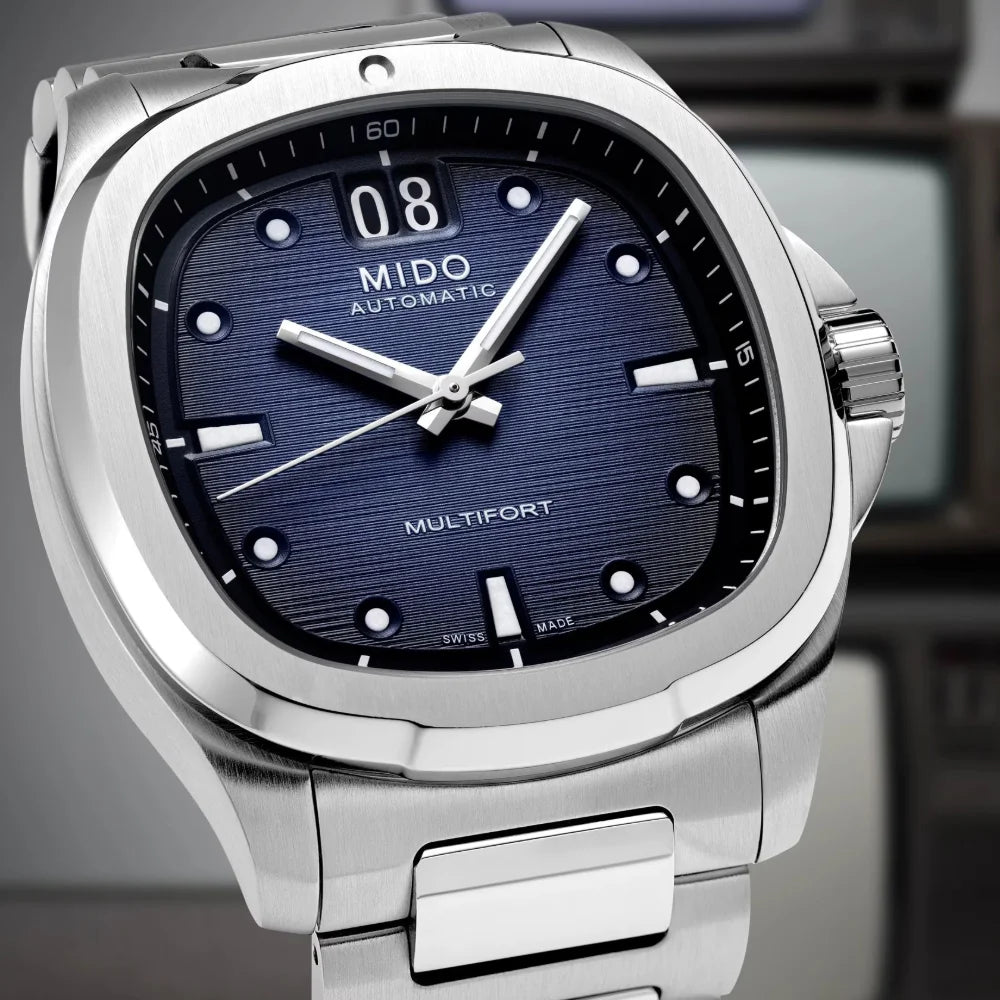 Mido Automatic M049.526.11.041.00 Multifort TV Big Date Swiss Made Azul