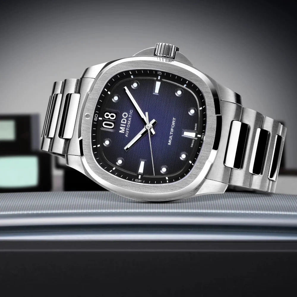 Mido Automatic M049.526.11.041.00 Multifort TV Big Date Swiss Made Azul
