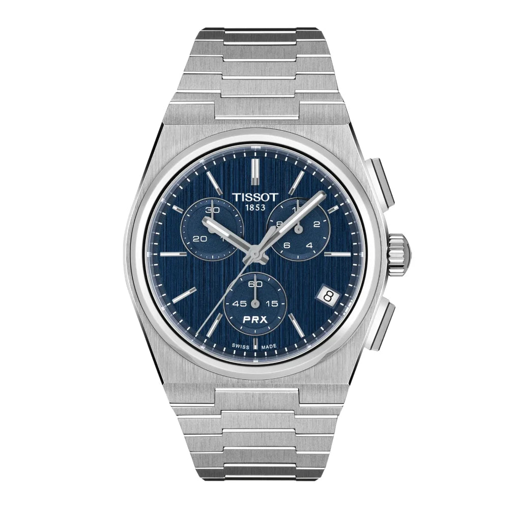Reloj Tissot PRX T137.417.11.041.00 Chronograph Quartz 41mm Azul