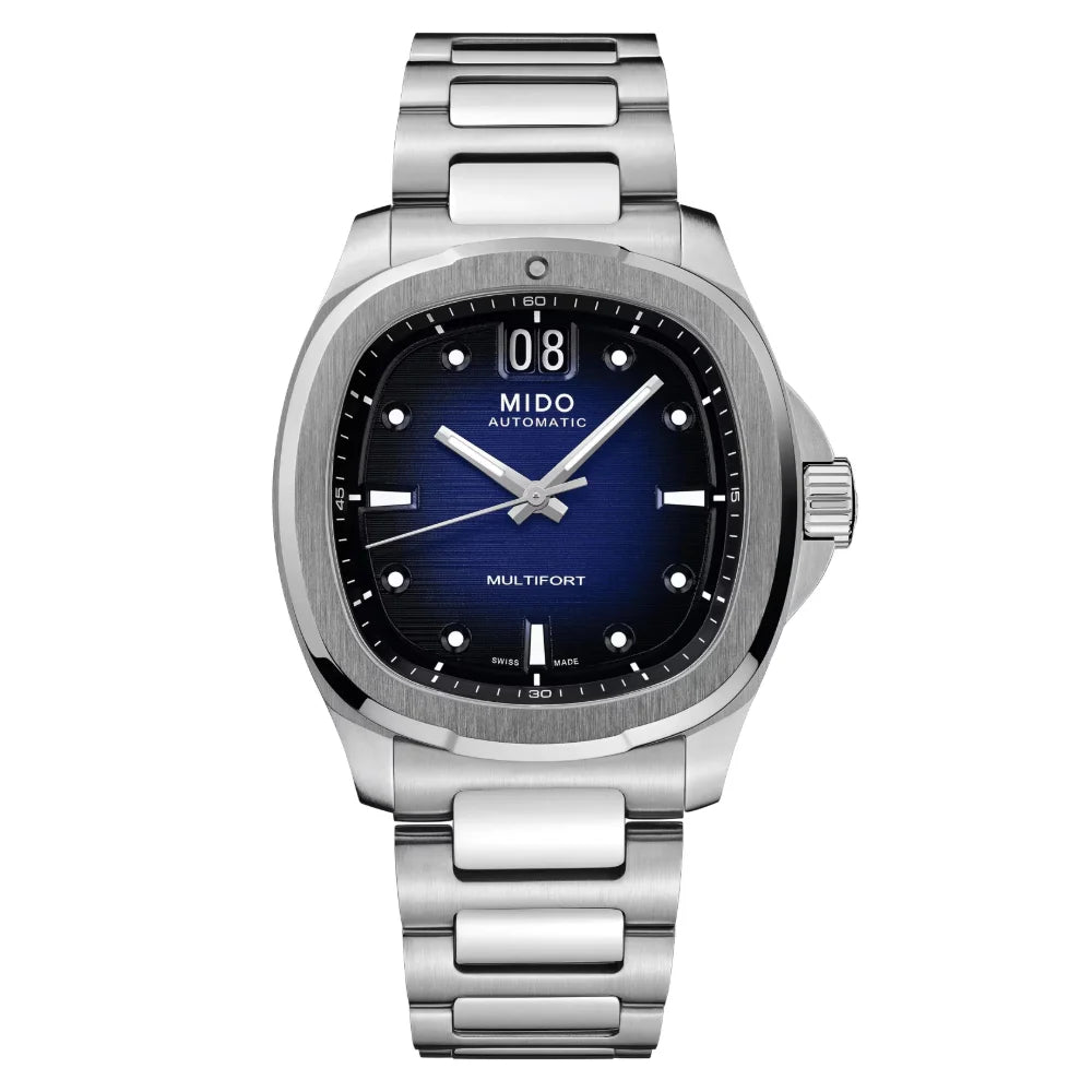 Mido Automatic M049.526.11.041.00 Multifort TV Big Date Swiss Made Azul