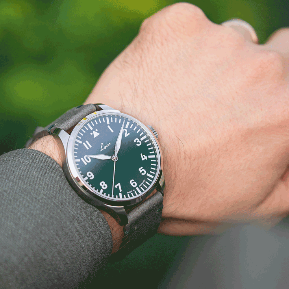 Reloj Laco 862178 Aachen Grün 42mm Automático