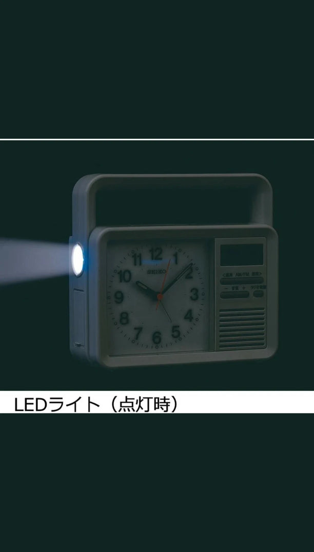 Reloj Seiko Clocks KR885N Para Terremotos y Emergencias Multifunción JDM