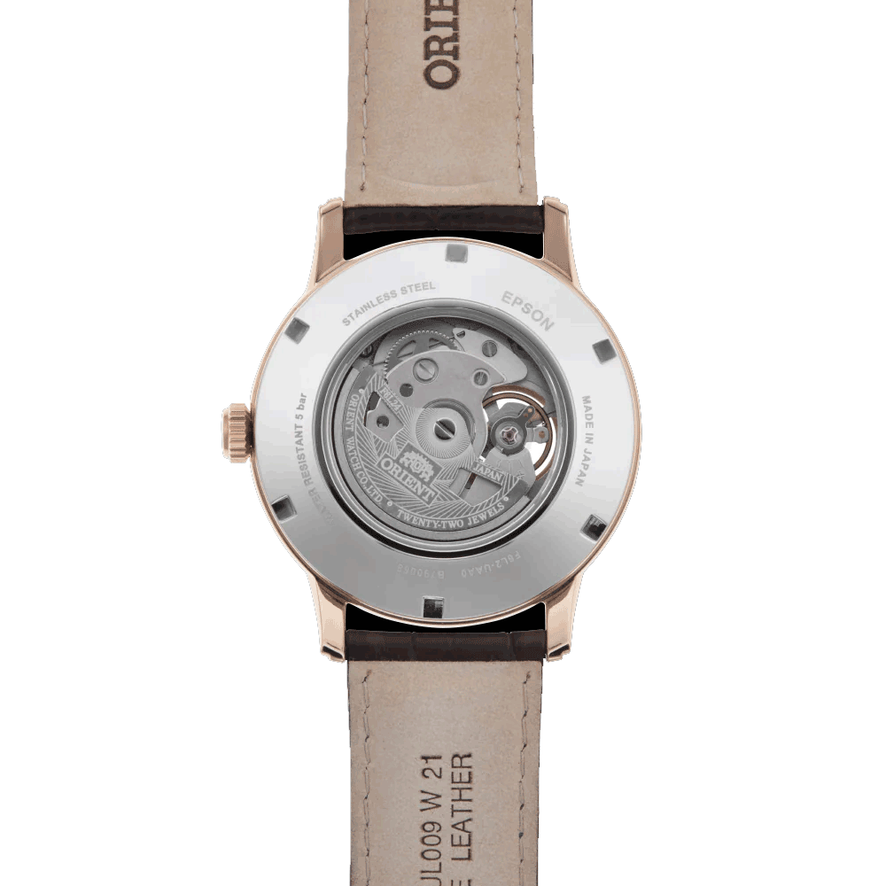 Reloj Orient Automatic RA-AS0009S30B Open Heart Cuero 42 mm