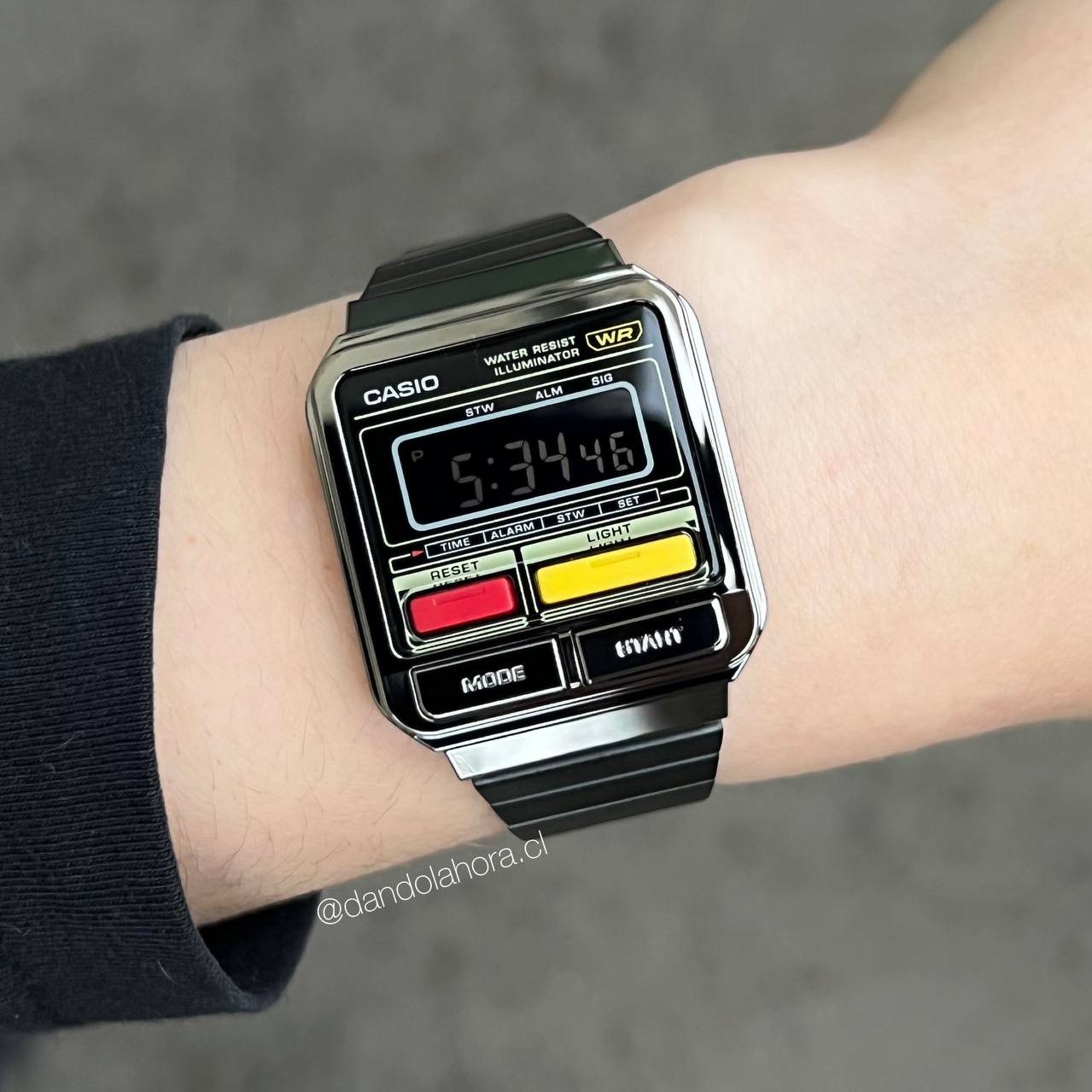 Reloj Casio Vintage A120WEGG-1BDF Plateado - Dando la Hora – Dando
