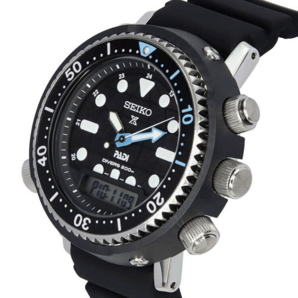 Reloj Seiko Prospex Solar SNJ035 "Arnie" Calibre H855 Ana-Digi PADI