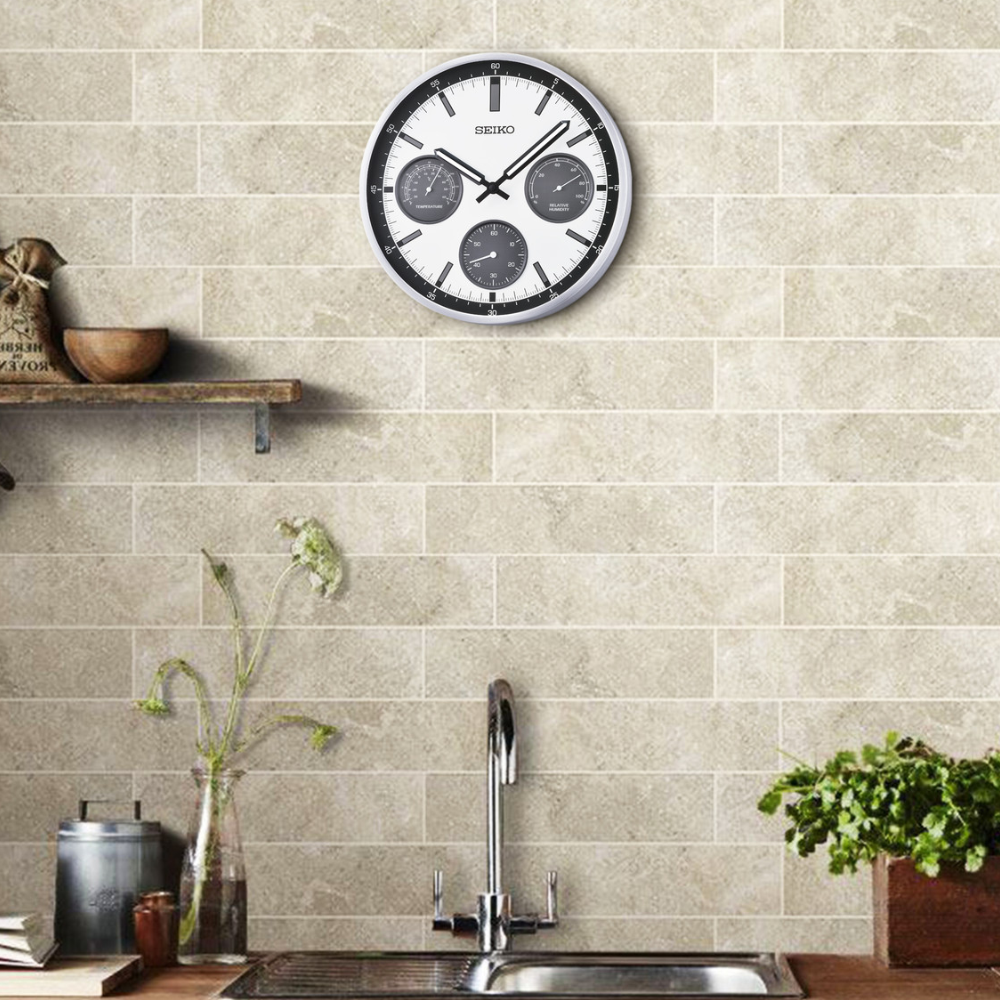 Reloj de Pared Seiko Clocks Shelby Panda QXA823SLH Oficina 12"