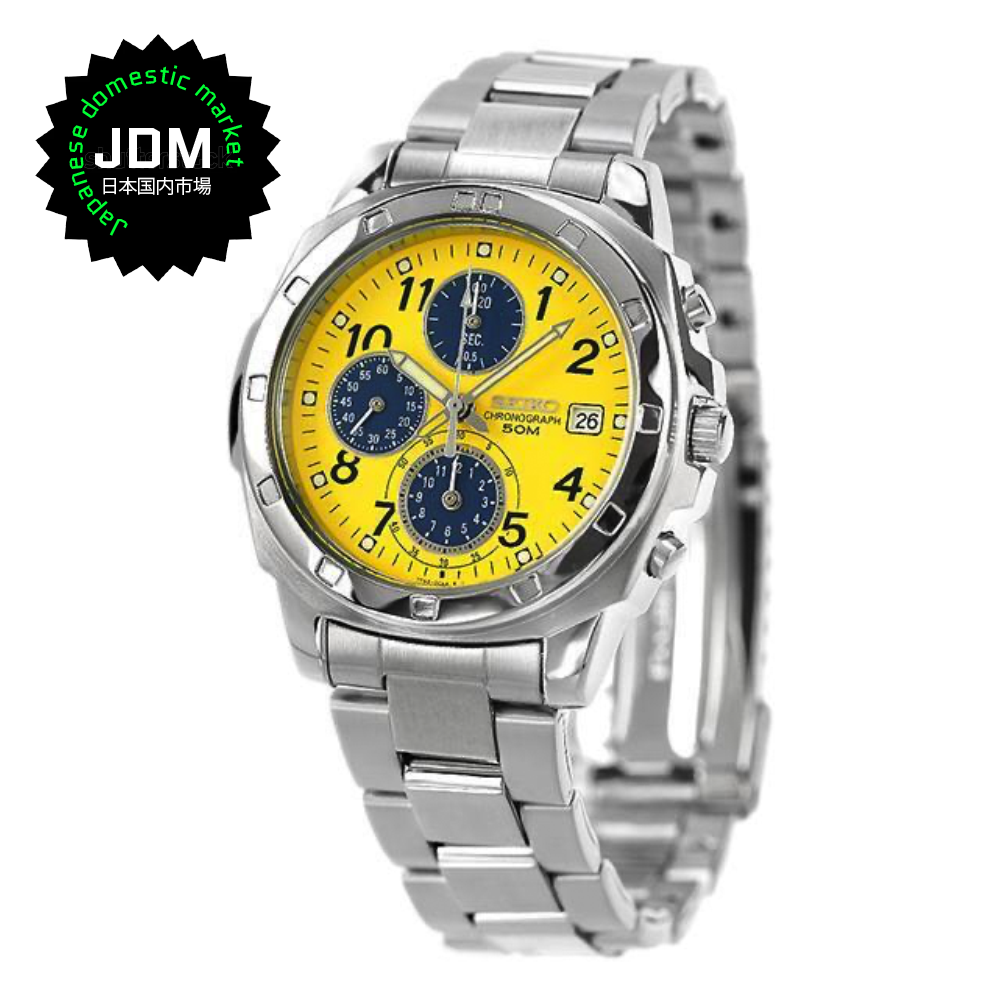 Reloj Seiko Chronograph SND409P1 Quartz Acero JDM 40mm