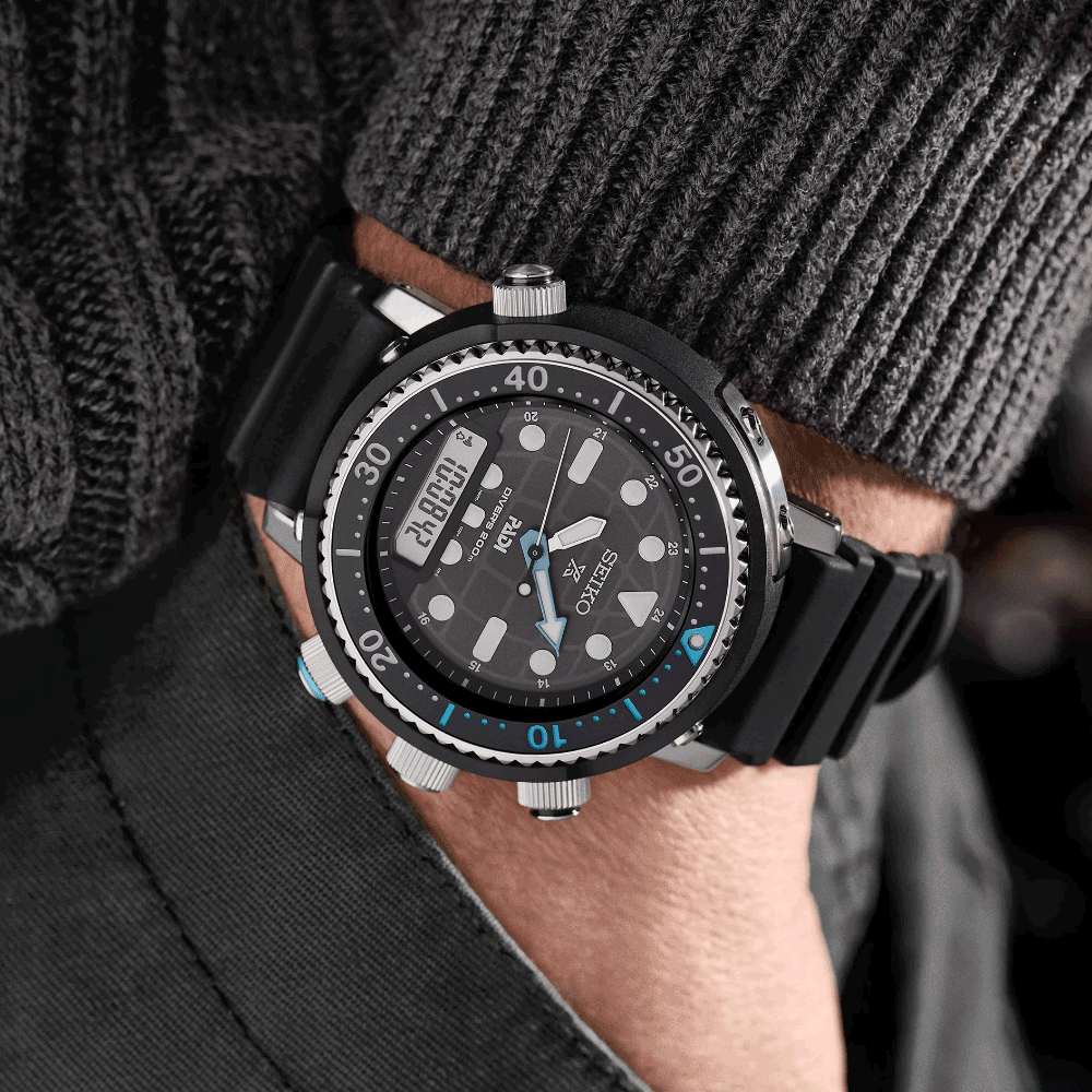 Reloj Seiko Prospex Solar SNJ035 "Arnie" Calibre H855 Ana-Digi PADI