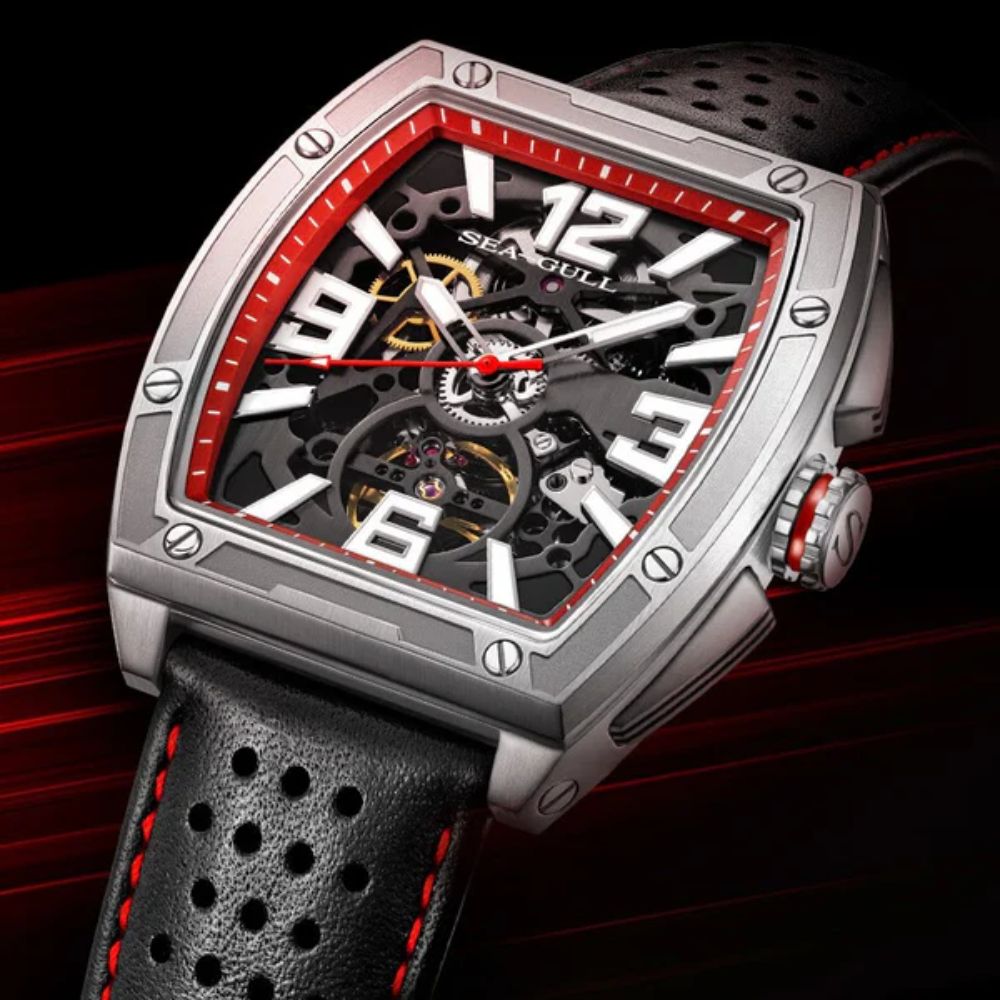Reloj Sea-Gull Street Fighter Barrel Skeleton Sporty 849.57.6166K Automático 40 mm