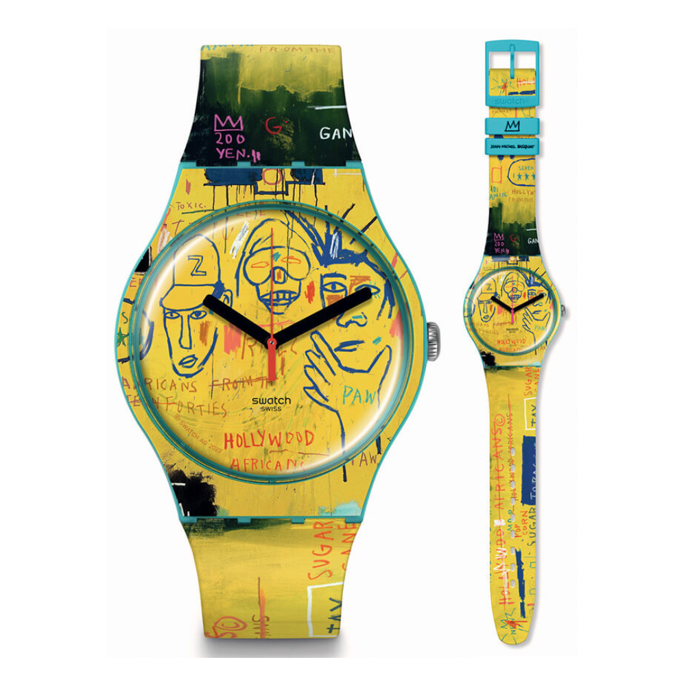 Reloj Swatch SUOZ354 Hollywood Africans by JM Basquiat 41mm Swiss