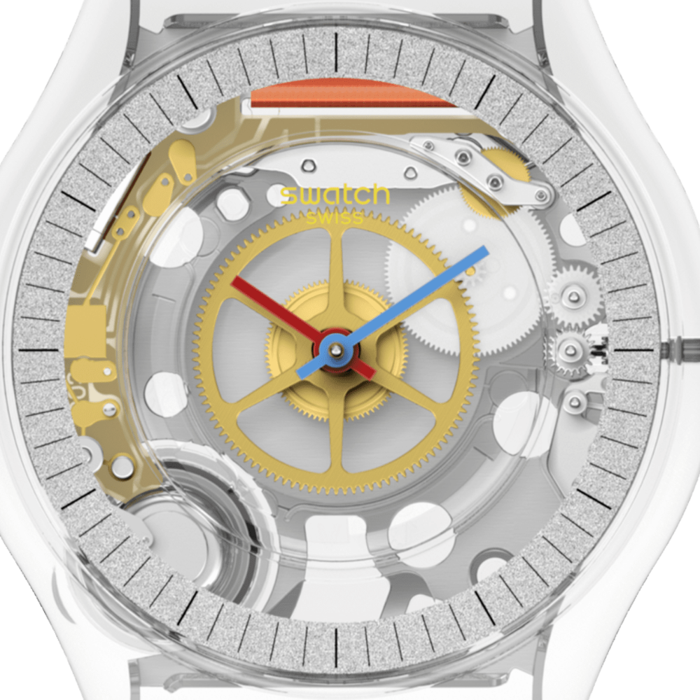 Reloj swatch swiss transparente hotsell
