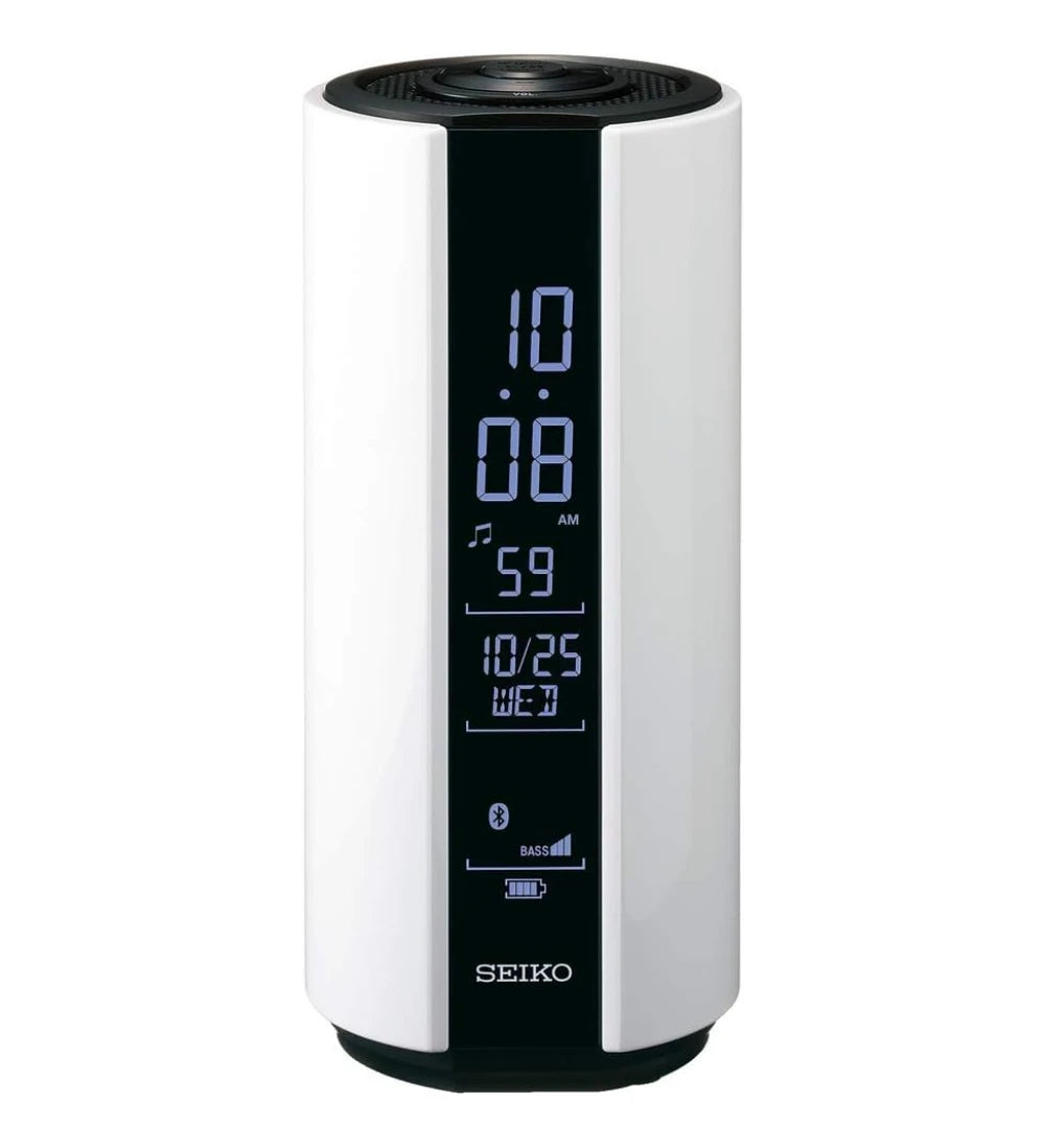 Reloj Seiko Clocks Despertador SS201W Multisonido Blanco JDM