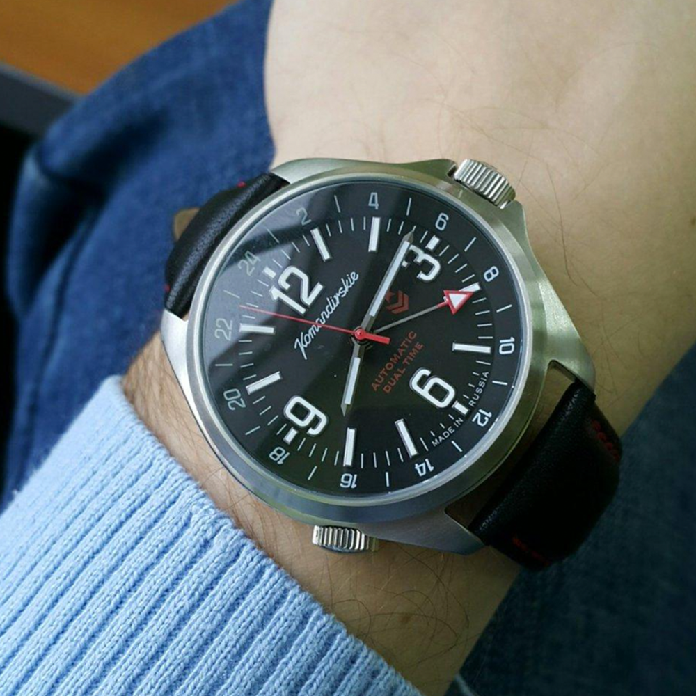 Vostok Komandirskie 470612 GMT Automático Made in Russia 42mm [EXCLUSIVO]