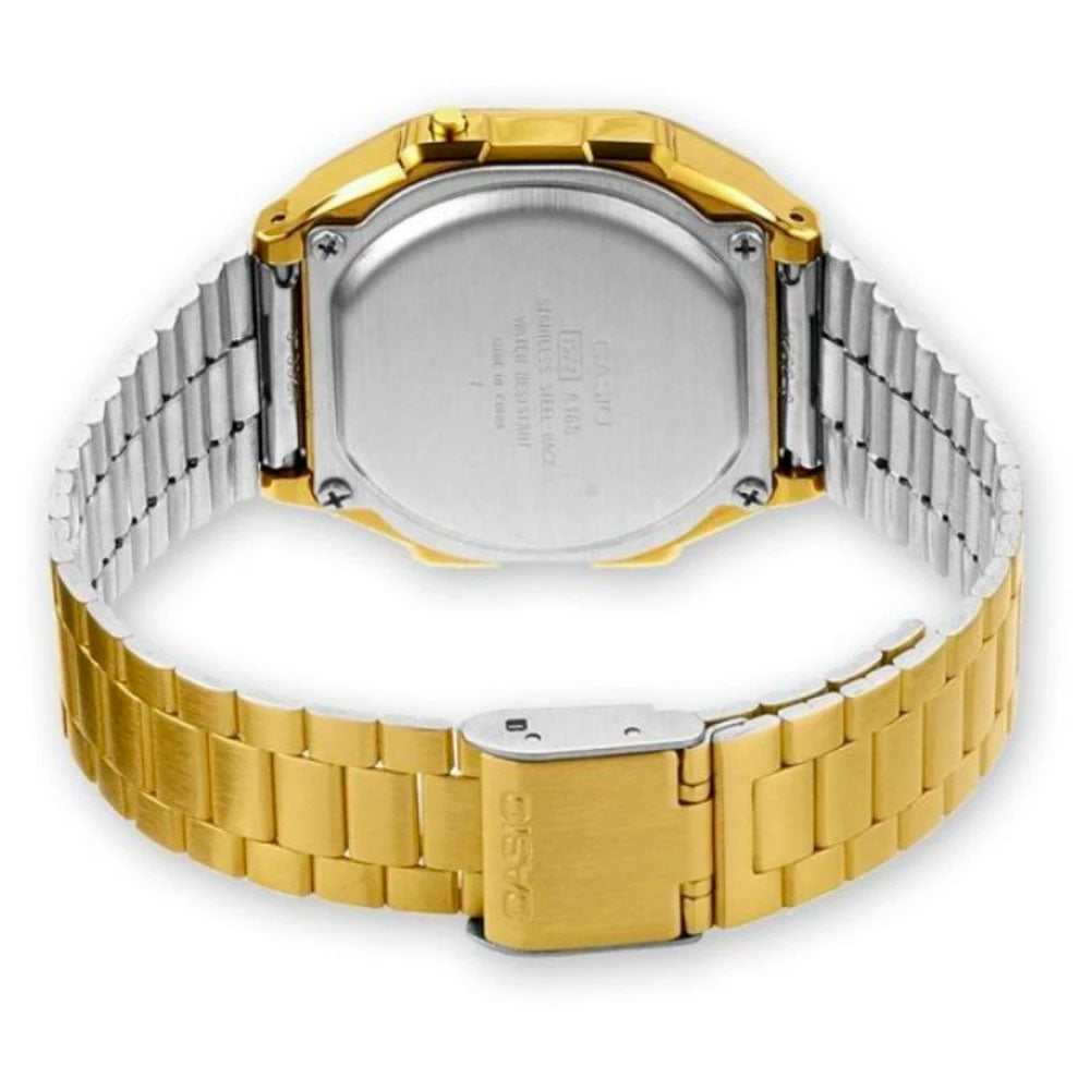 Reloj Casio Vintage A168WEGC-3DF "Camuflaje" Dorado - Dando la Hora