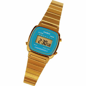 Reloj Vintage Casio LA670WGA-2DF Digital Metálico Calipso/Dorado